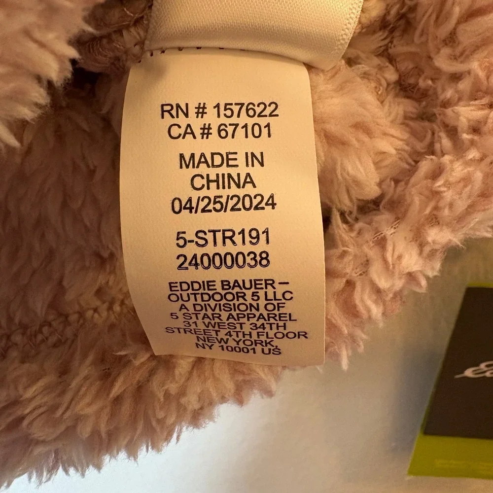 Eddie Bauer Kids Lilac Mauve Ultra-Soft Hooded Fleece Jacket 3/6M NWT‎